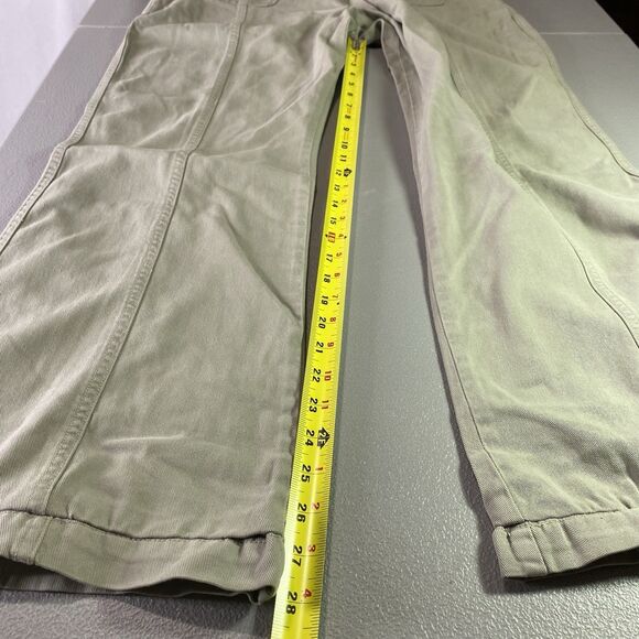AEROPOSTALE Pants Low Rise Wide Flare Flap Pockets Womens 14 Light Army Green - Picture 7 of 11